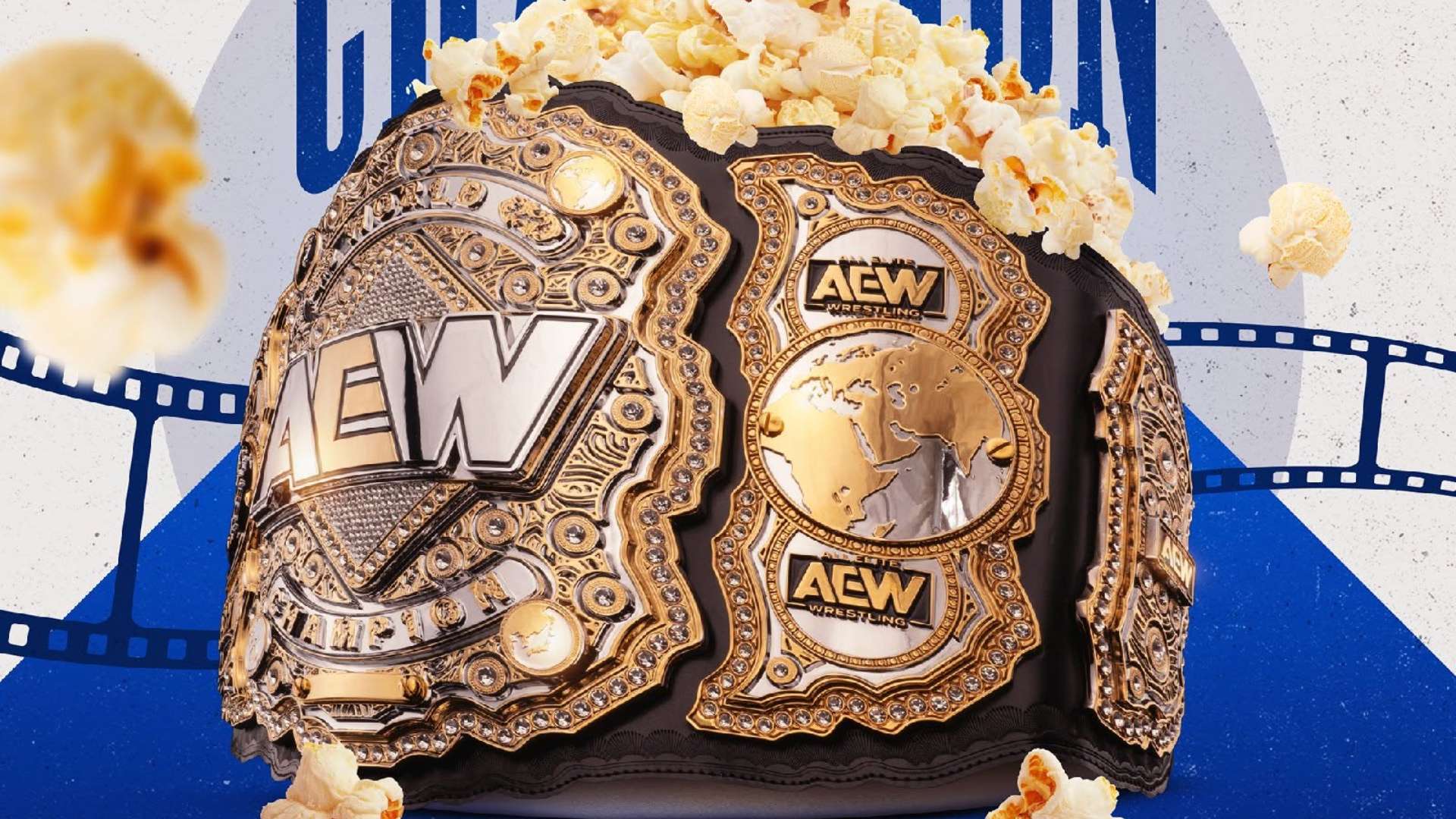 AEW Teases Limited Edition World Champion Popcorn Bucket for Summer Blockbuster