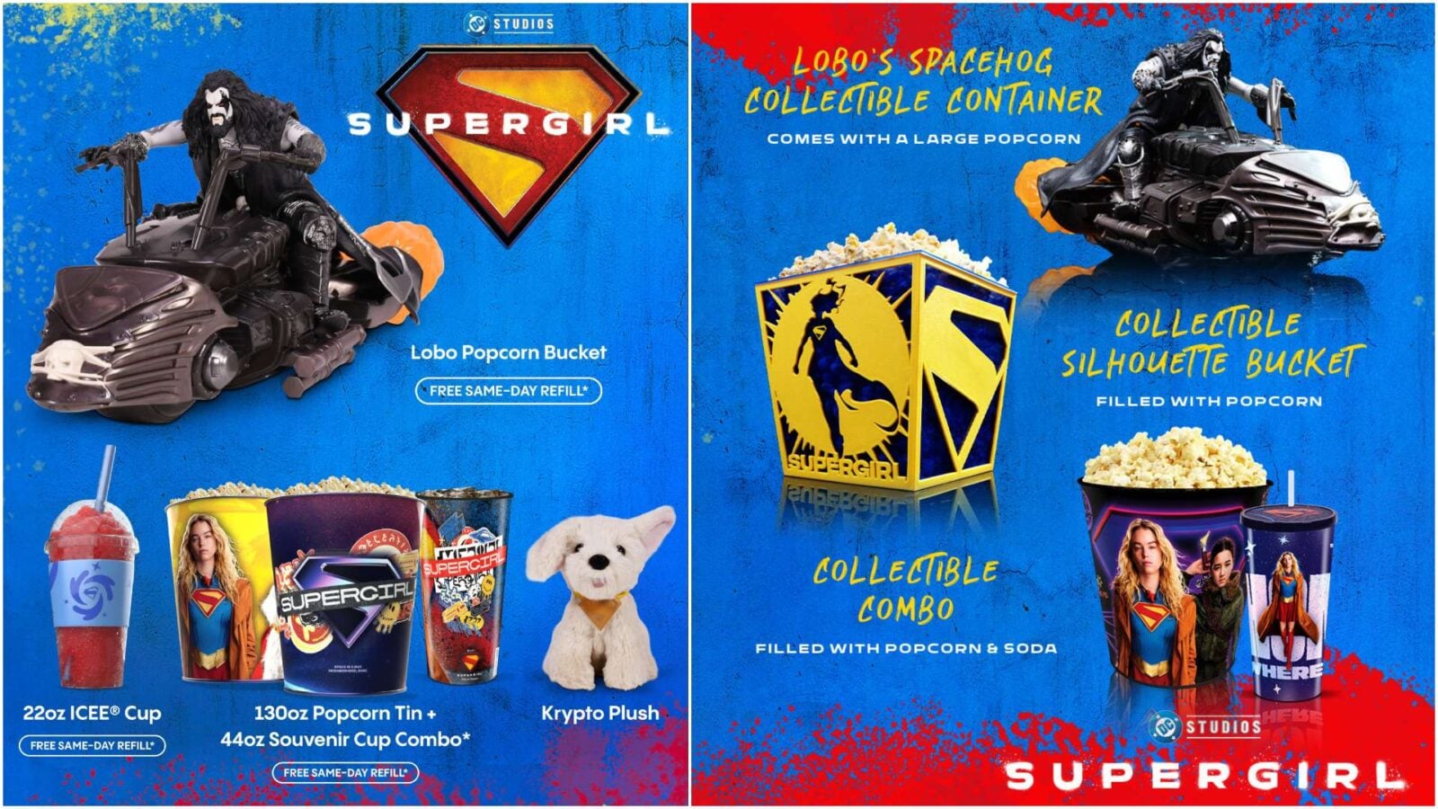 Every Supergirl Popcorn Bucket and Theater Exclusive Revealed Ahead of June 26 Release Fantasy Land News Every Supergirl Popcorn Bucket and Theater Exclusive Revealed Ahead of June 26 Release
