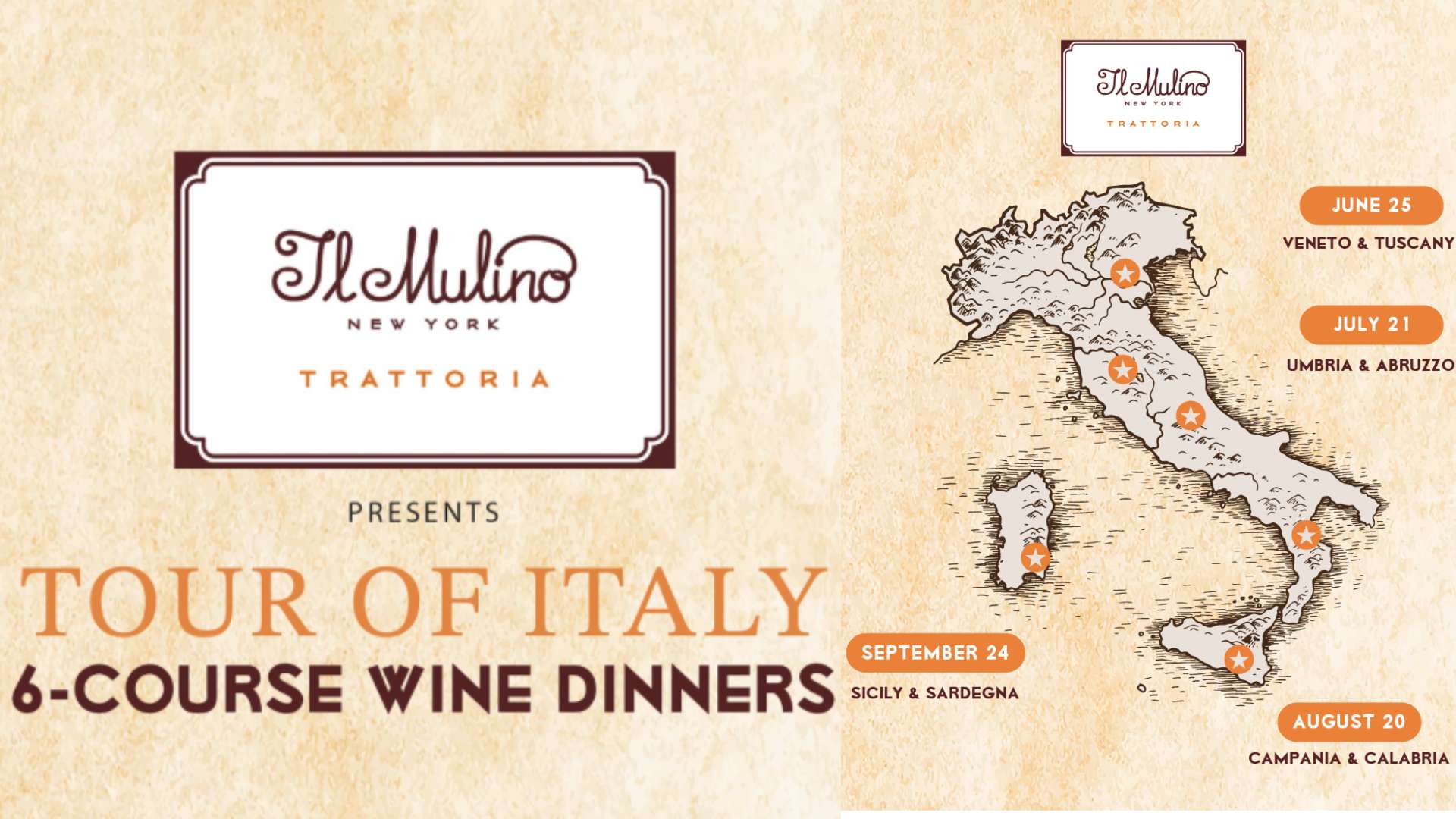 Walt Disney World Swan's Il Mulino Hosts Monthly Tour of Italy Dinners This Summer