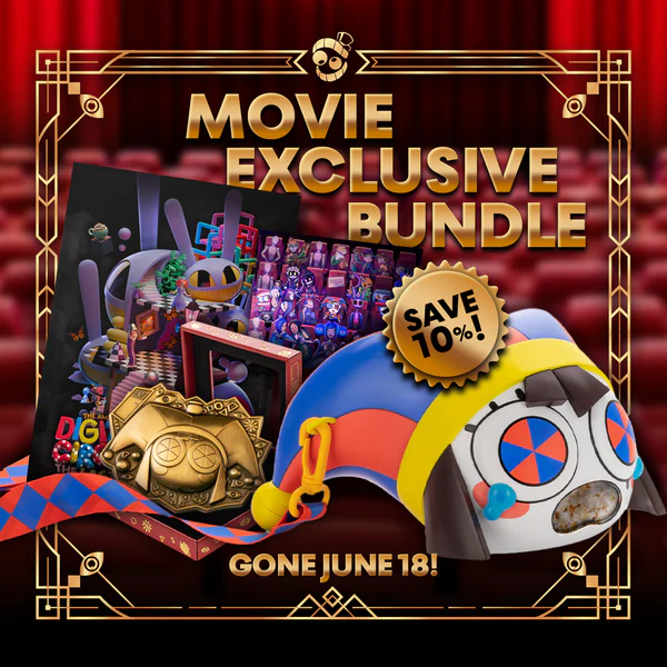 bundle011 1 Fantasy Land News Movie Exclusive Bundle promotional graphic with colorful toy props a gold Save 10 badge and Gone June 18 text