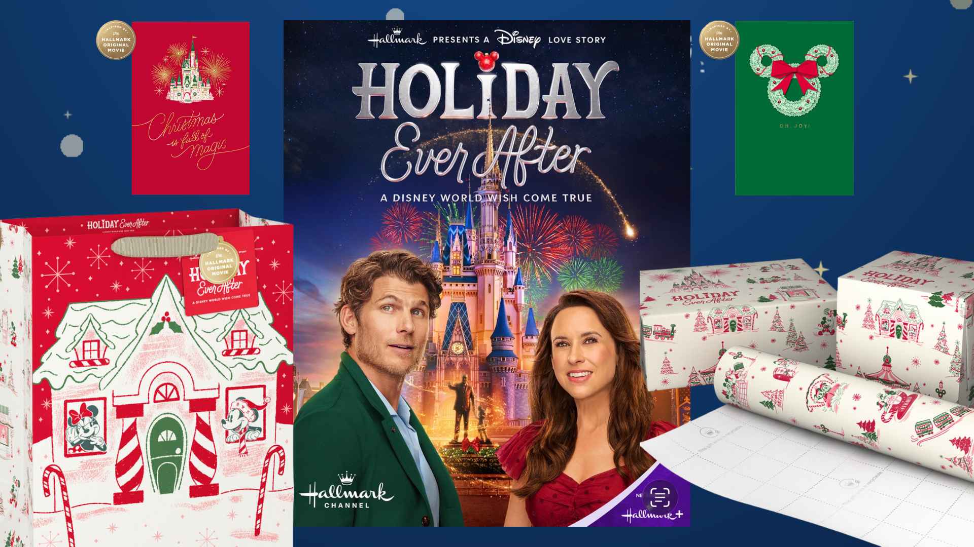 Hallmark Disney Holiday Ever After Christmas Cards and Gift Wrap Revealed