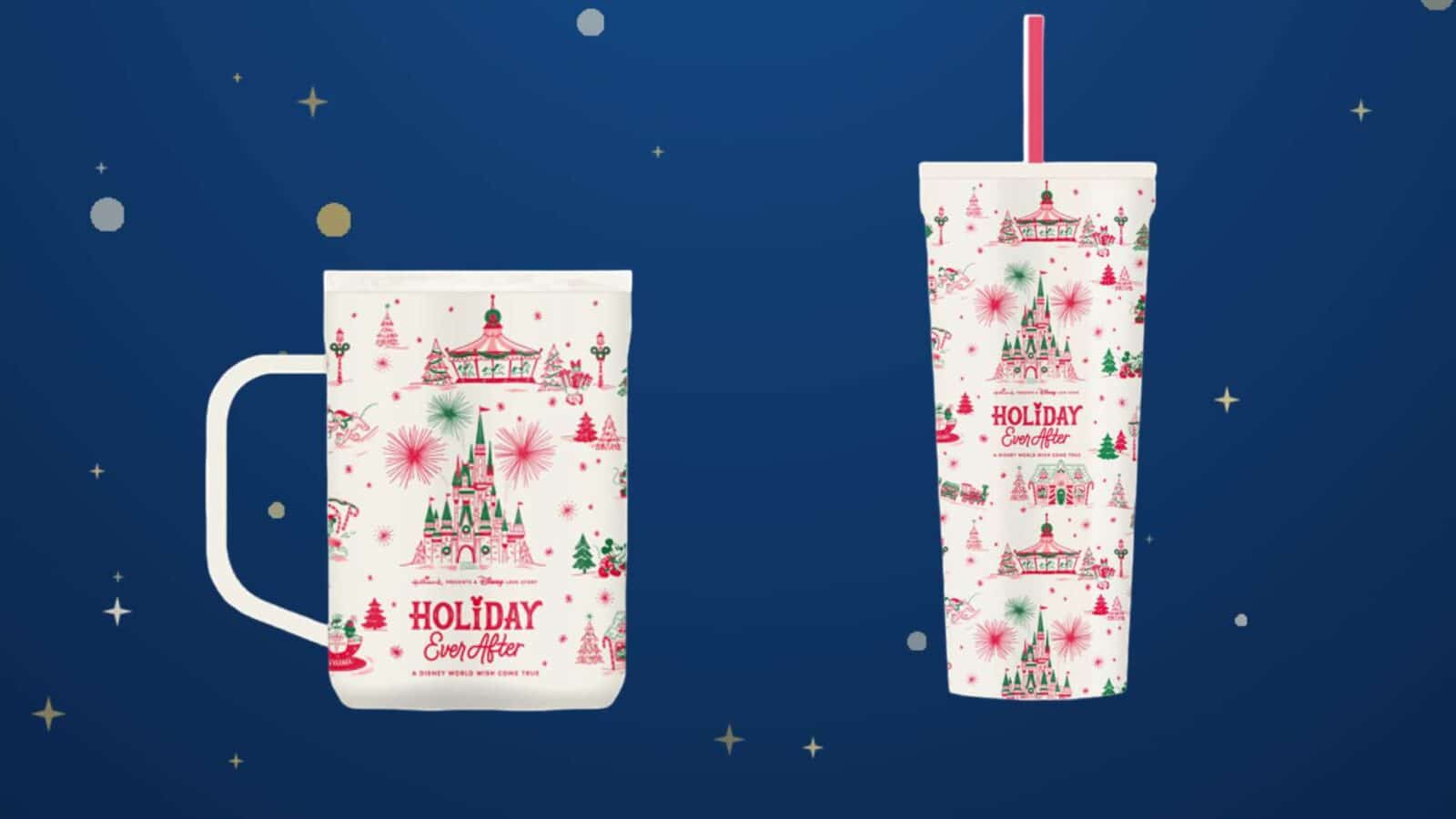 Hallmark + Disney Holiday Ever After Corkcicle Drinkware