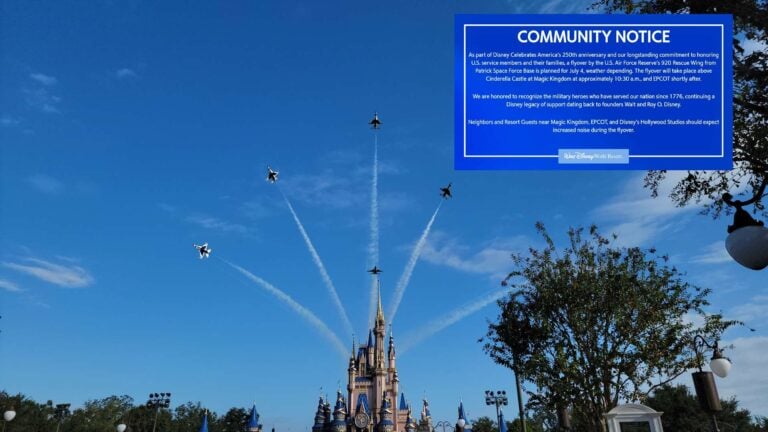 Magic Kingdom Flyover 2026: Air Force Reserve Honors America’s 250th