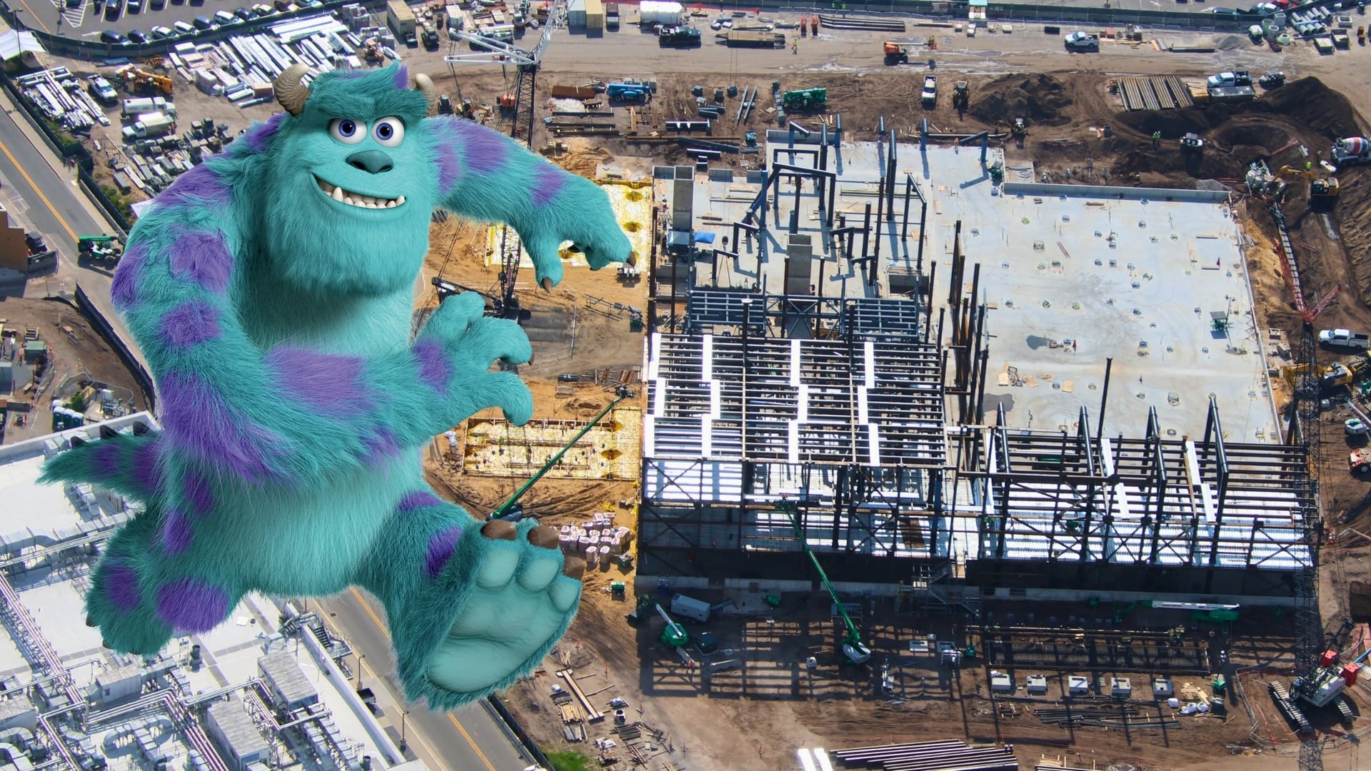 Monstropolis Construction Update: Roller Coaster Structure and Harryhausen's Entrance Take Shape at Hollywood Studios