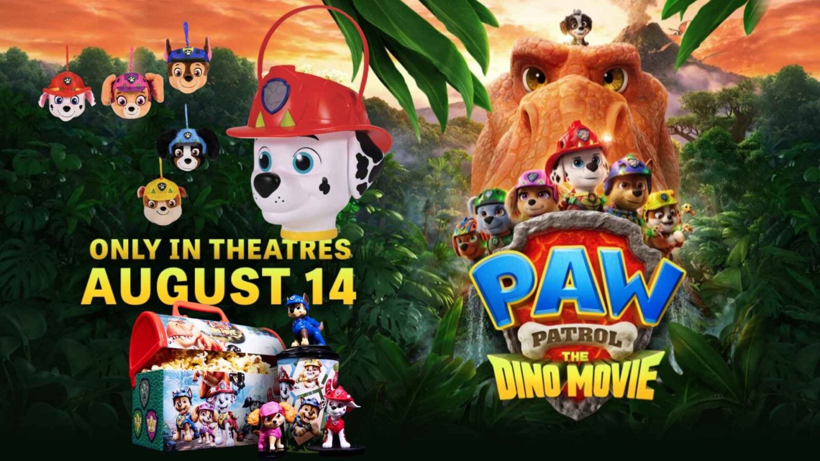 PAW Patrol The Dino Movie Popcorn Buckets