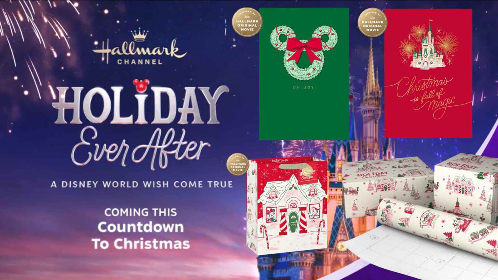Hallmark Disney Holiday Ever After Christmas Cards and Gift Wrap Revealed