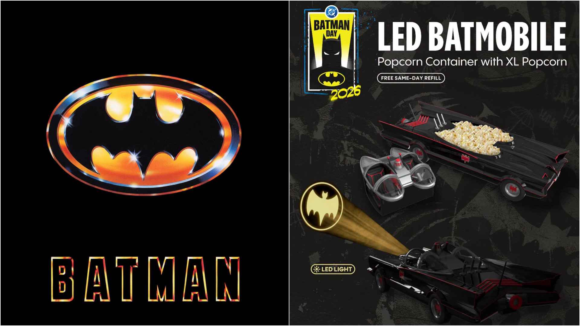Cinemark Reveals LED Batmobile Popcorn Bucket for Batman Day 2026