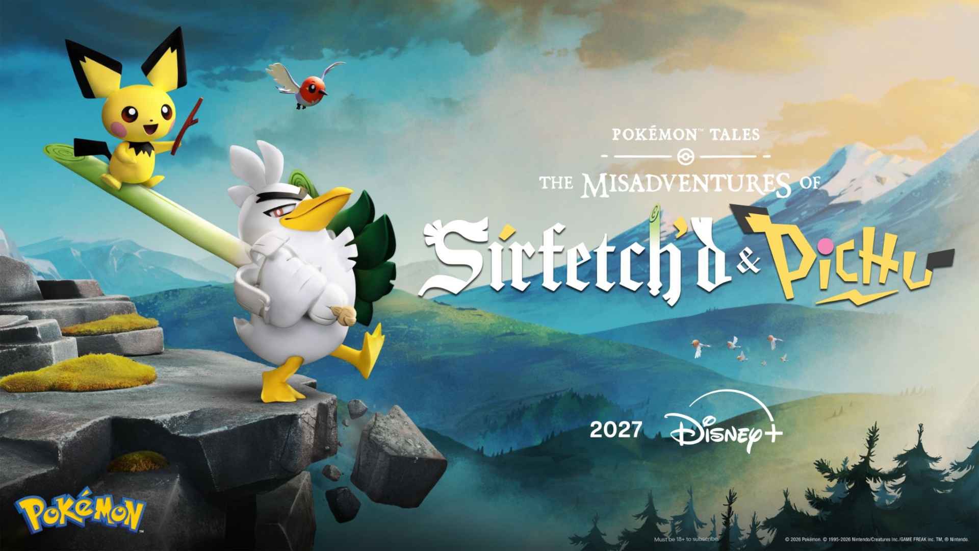 Disney+ and Pokémon Company Announce Global Distribution Deal with Pokémon Tales: The Misadventures of Sirfetch'd & Pichu