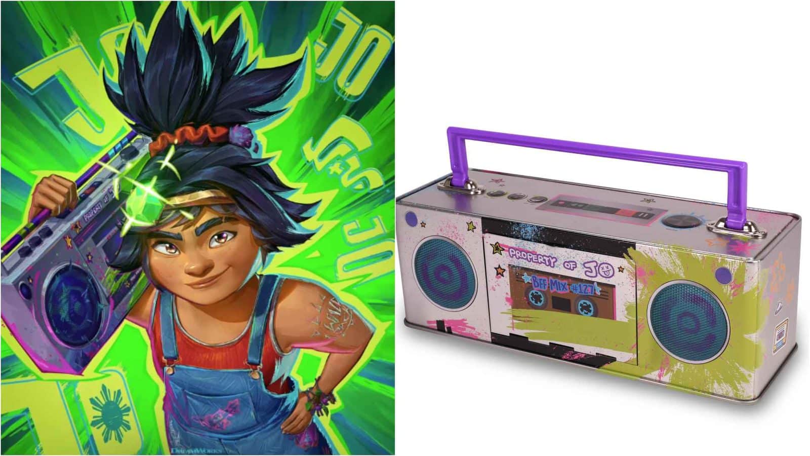 Forgotten island Boombox Popcorn Tin