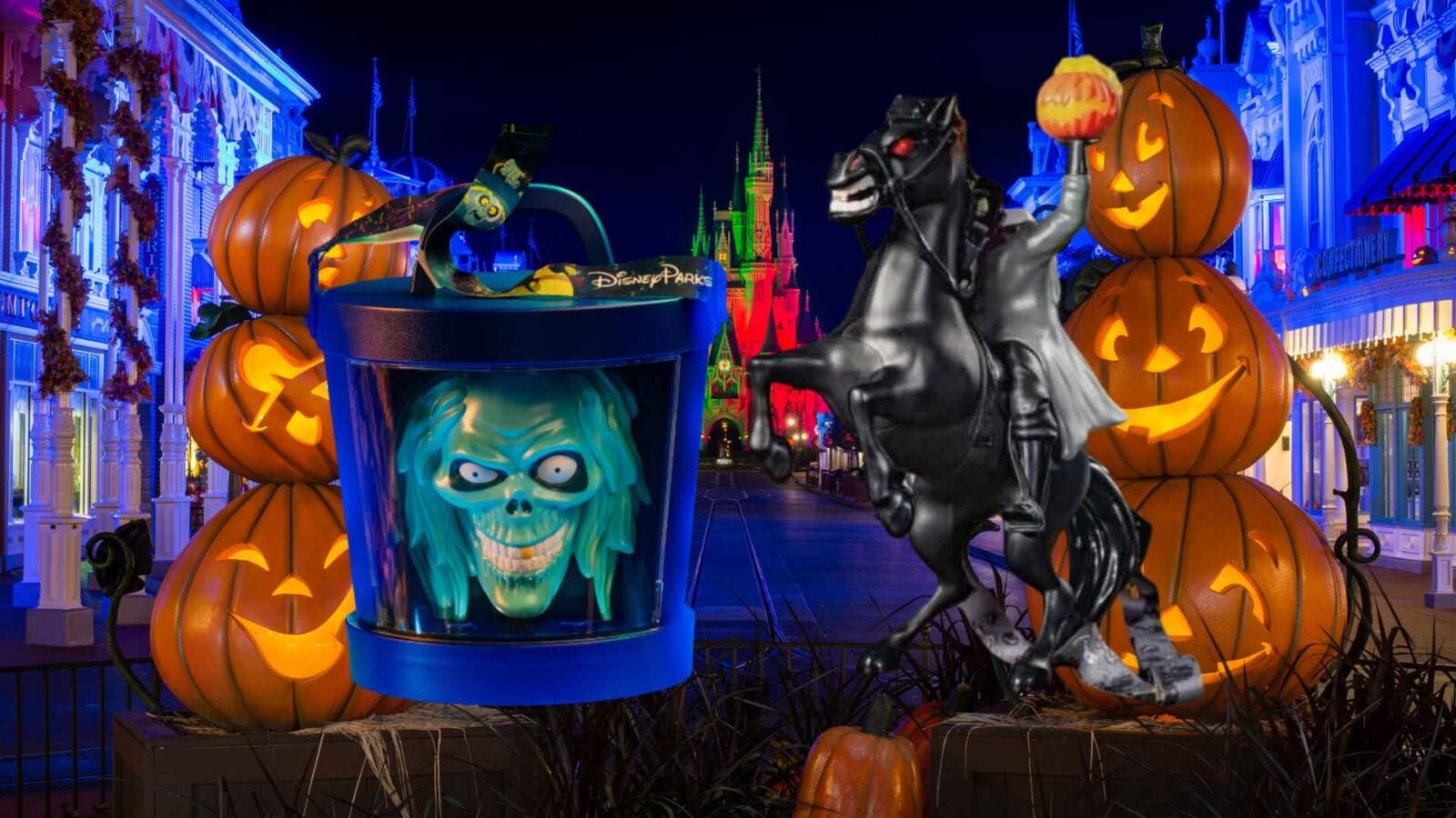 Hatbox Ghost and Headless Horseman Popcorn Buckets Coming to MNSSHP 2026