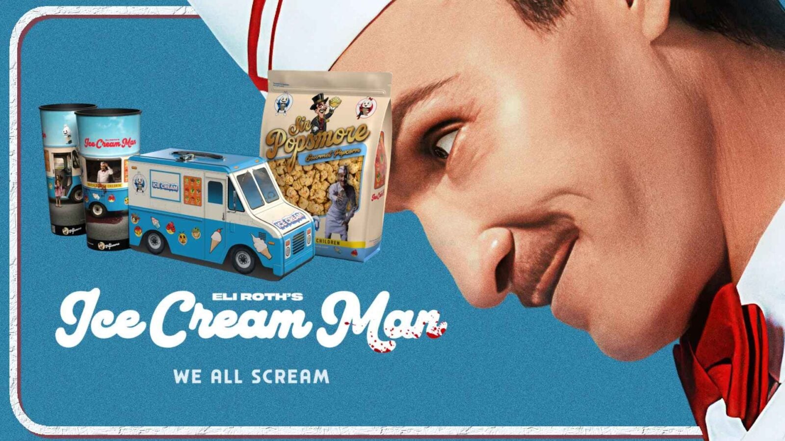 Sir Popsmore Reveals Ice Cream Man Popcorn Bucket Cups and Popcorn Bundle