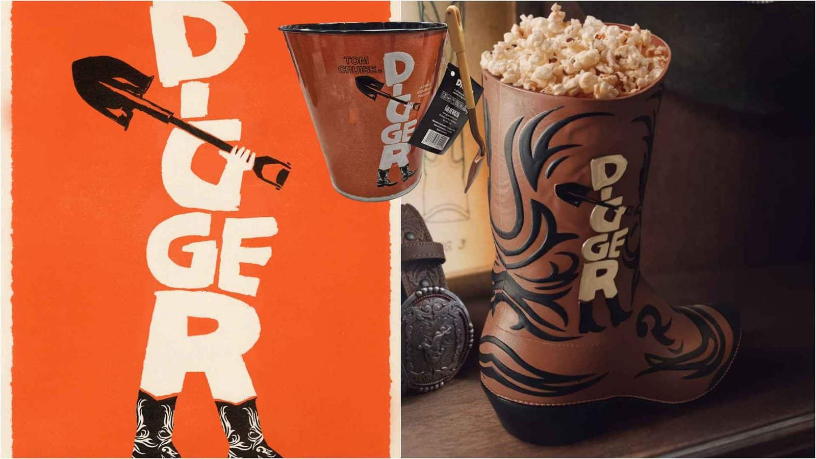 Digger Movie Popcorn Buckets Official Boot Bucket Announced Second Tin Spotted Early