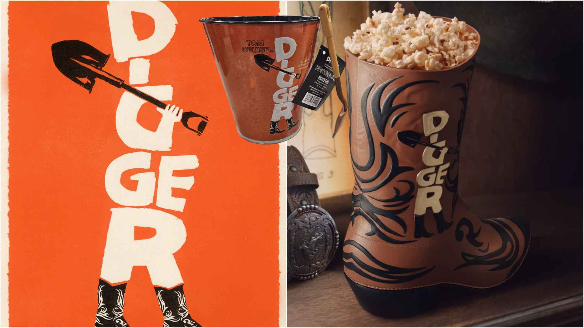 Digger Movie Popcorn Buckets: Official Boot Bucket Announced, Second Tin Spotted Early