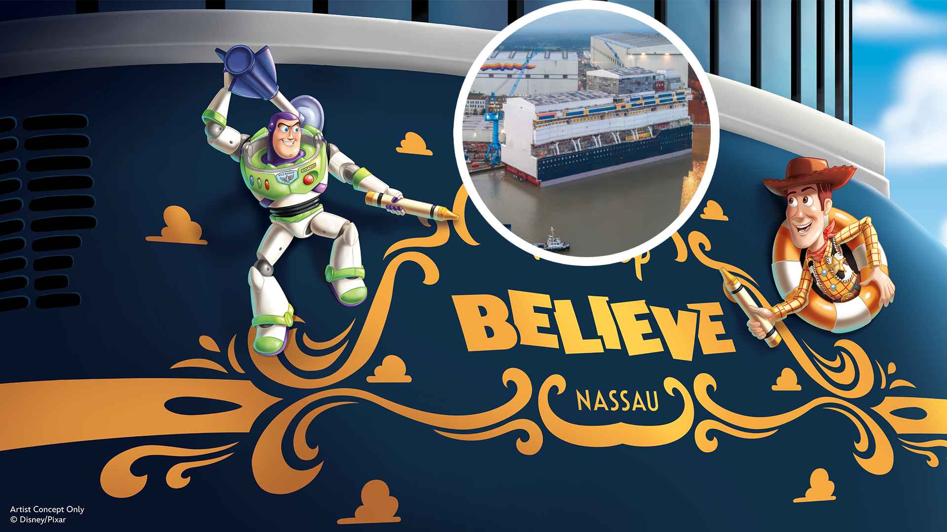 Disney Cruise Line's Newest Ship Hits a Major Construction Milestone