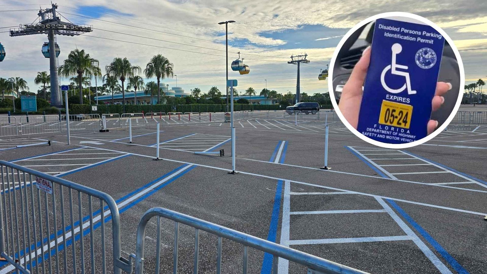 Hollywood Studios Adds New Accessible Parking Section to Minnie Lot