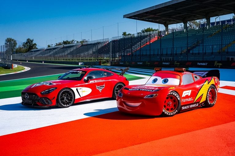 Disney and Formula 1 Bring Pixar's Cars to Monza for Lightning McQueen Day