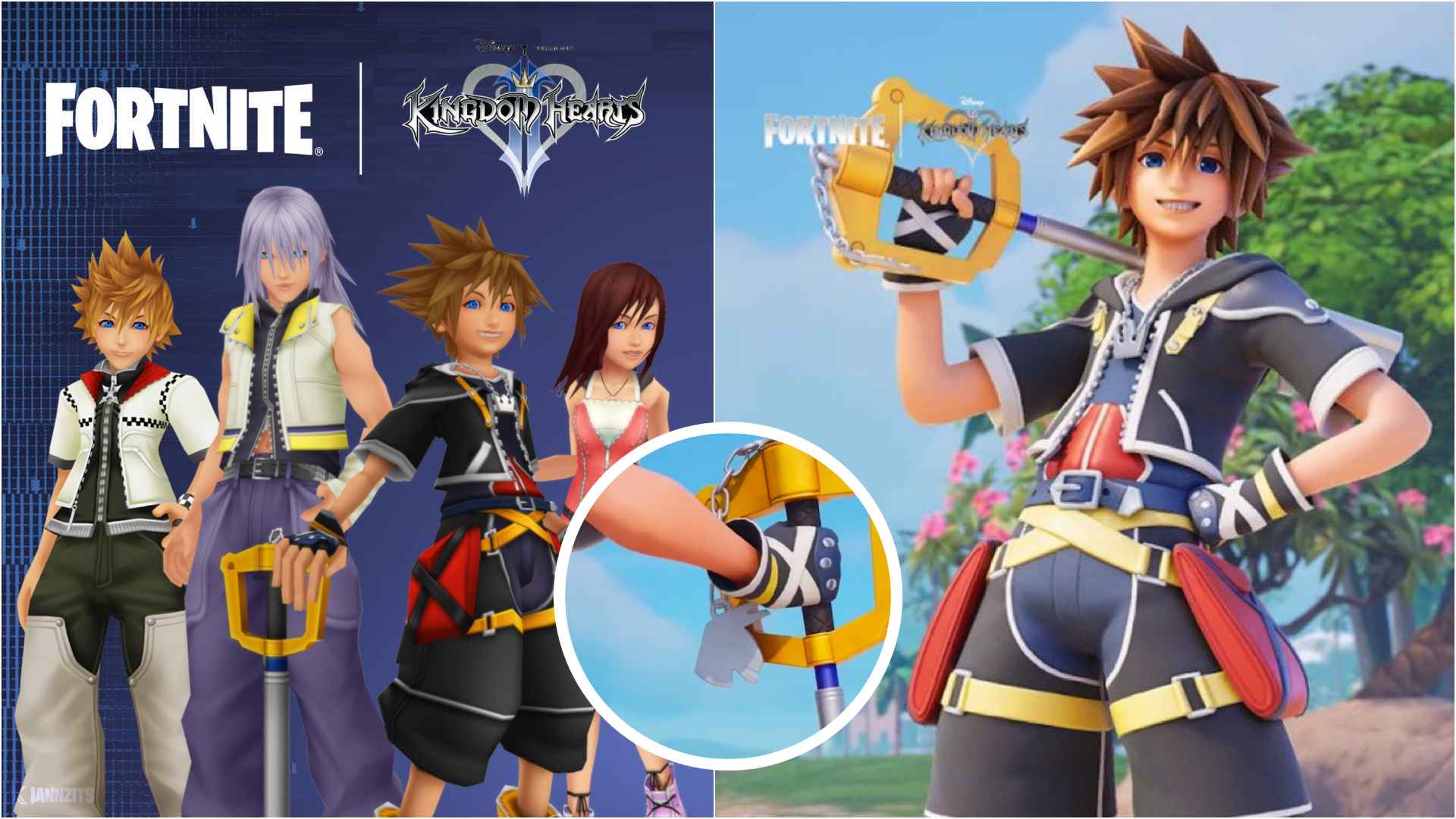 Fortnite Confirms Sora, Riku, Kairi, and Roxas for Kingdom Hearts Crossover