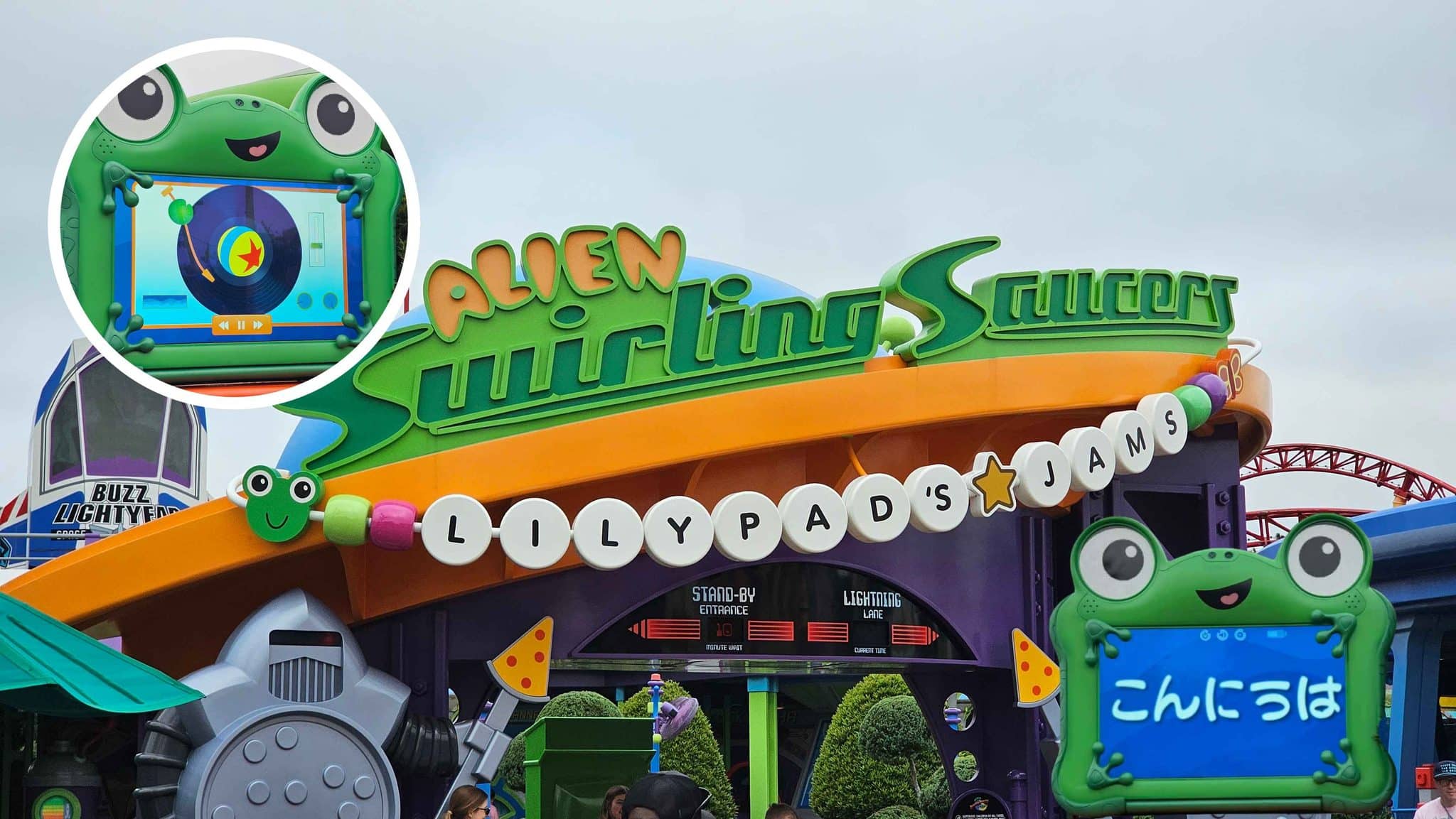 Lilypad's Jams Opens at Alien Swirling Saucers With a Japanese Typo on Her Screen