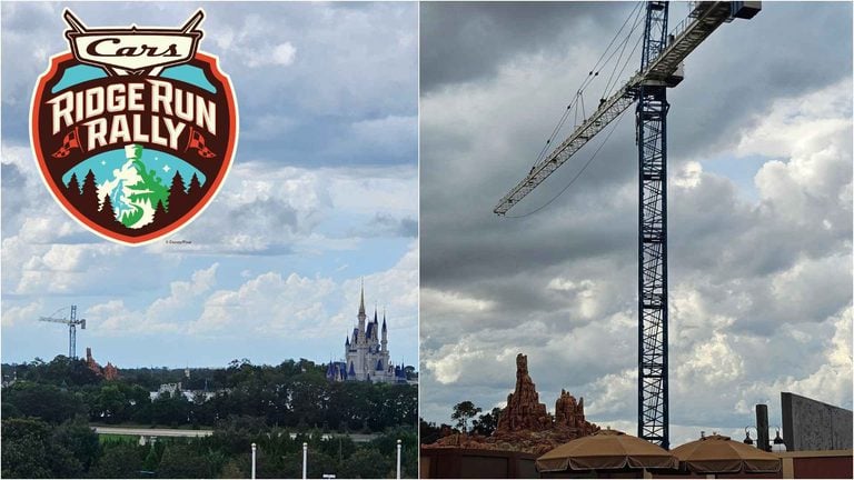 New Tower Crane Rises Over Magic Kingdom's Piston Peak Construction Site