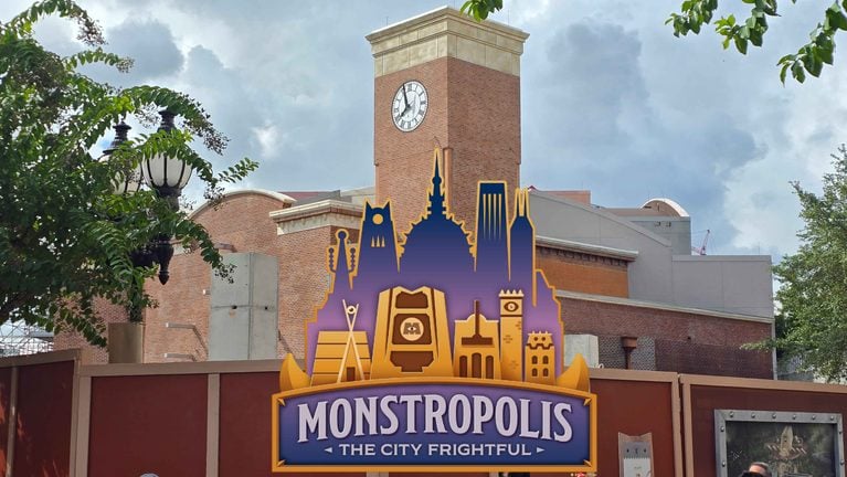 Scaffolding Removed at Monstropolis' Glob Theater Ahead of 2027 Opening