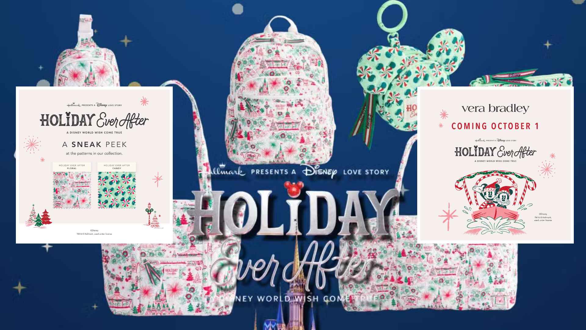 Vera Bradley X Hallmark Holiday Ever After: A Disney World Wish Come True Collection Arrives October 1