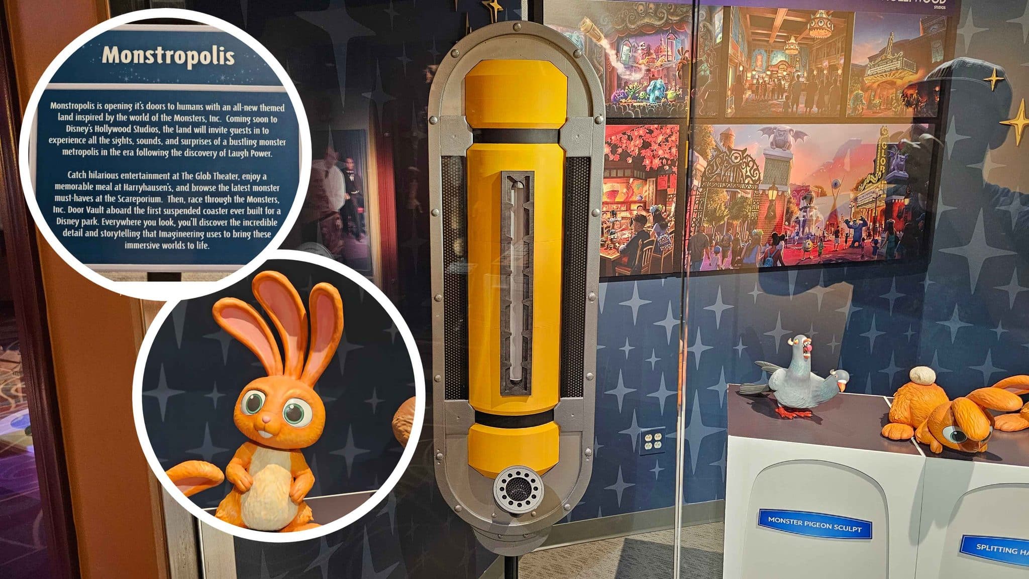 Walt Disney Presents Adds New Monstropolis Maquettes and Glob Theater Art at Hollywood Studios