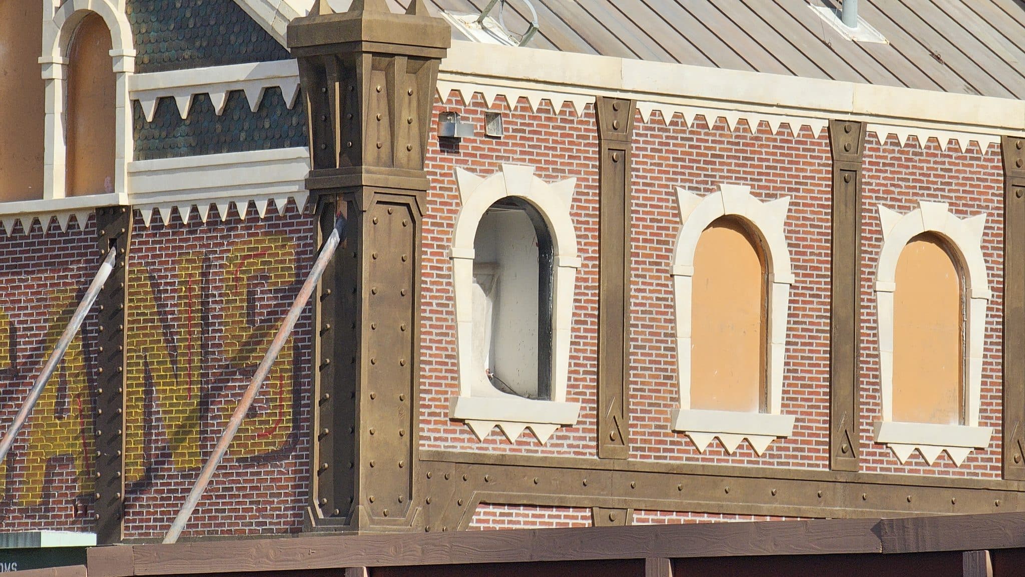 Monstropolis Scaffolding Comes Down, Revealing a Facade Full of Horns ...