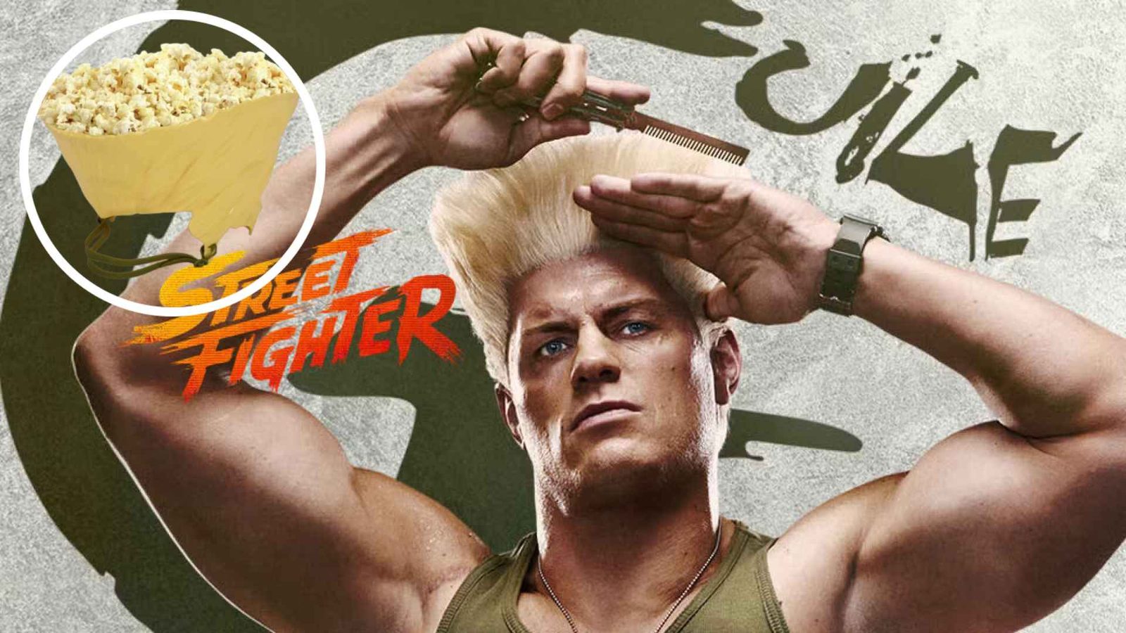 AMC Street Fighter Guile Hair Popcorn Bucket Sells Out Online Still in Some Theaters