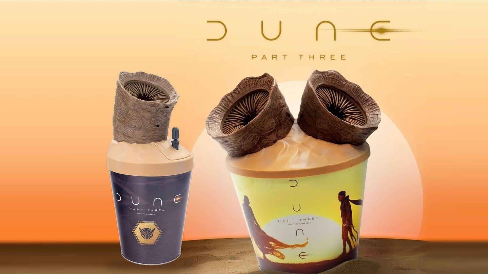 AMC's Dune: Part Three Popcorn Bucket Is for the Guys, and This Time It Has Two Holes