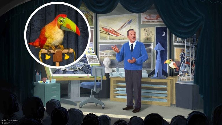 Carousel of Progress Walt Disney Scene: First Look at the New Talking Toucan Audio-Animatronic