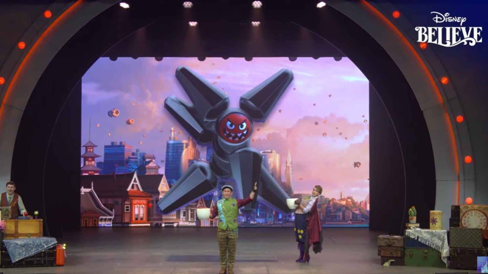 Disney Believe Venues and Shows Revealed Oakens Table Sea Notes Tangled and More The reveal came minutes after Disney set the ships maiden voyage for December 18 2027 from Port Everglades Here is every venue announced so far Oakens Table A Frozen Family Feast a restaurant inspired by Frozen Sea Notes a piano lounge inspired by The Little Mermaid Wishing Well Lounge inspired by Snow White and the Seven Dwarfs Cafe Kakamora named for the Kakamora from Moana Big Hero Sips inspired by Big Hero 6 Joyful Sweets a sweet shop inspired by Inside Out 2 Skygazers a space for grown ups A multi level entertainment space themed to Gazelle from Zootopia where guests can meet Nick Wilde and Judy Hopps Disneys Oceaneer Club the kids club inspired by Monsters Inc The ships first announced stage show is Tangled which will play in the Walt Disney Theatre Tangled The Musical has played on the Disney Magic since 2015 Disney also revealed the ships Tower Suite and it is inspired by Magic Kingdom On Wish class ships the tower suite sits high in the funnel The one on the Disney Treasure takes its cues from EPCOT so the Disney Believe is the second ship in the class to theme its top suite to a Walt Disney World park Disney hinted at most of this a day early A scavenger hunt for media on the Disney Wish used a wishing well clue an Ariel puzzle an Oaken clue Boos door and an Anxiety cupcake Each one now matches a venue Some of this will sound familiar if you have sailed the Disney Wish which has its own Frozen restaurant and a sweet shop called Joyful Sweets The Disney Believe gets new versions with different stories They join the Moana Grand Hall that Disney showed at D23 which we covered when the first section of the ship floated out last month We are covering the livestream as it happens and will add details on each venue as Disney shares them