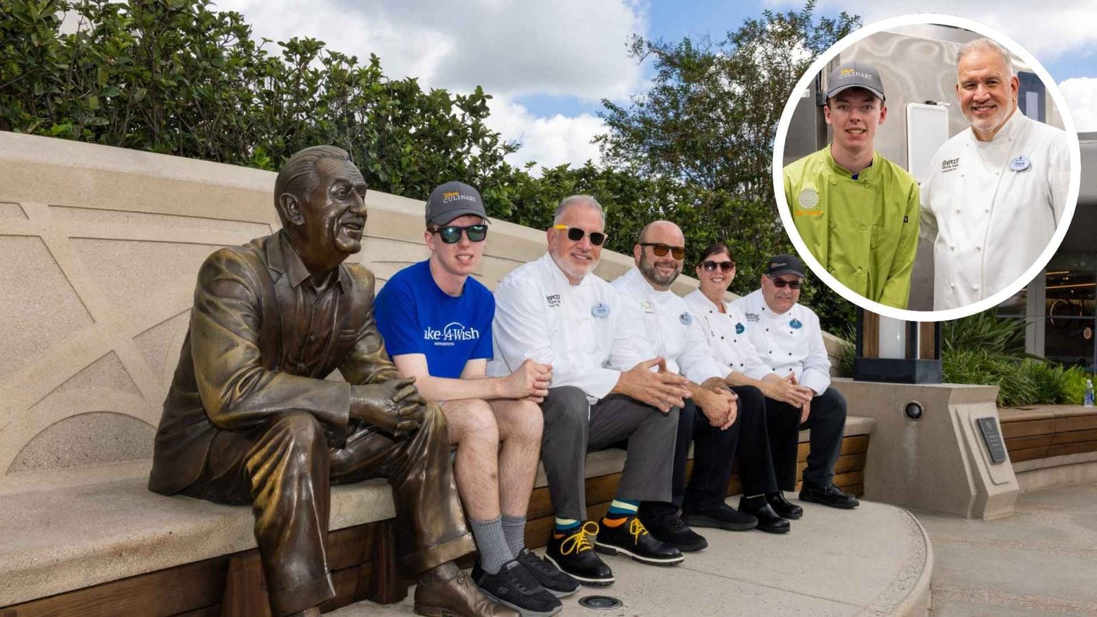 Disney Chefs Grant Make A Wish Food Tour at EPCOT Food  Wine Festival for Young Aspiring Chef