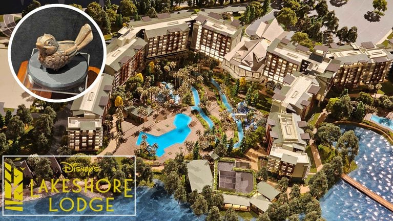 Disney's Lakeshore Lodge 3D Model Now on Display at Walt Disney Presents in Hollywood Studios