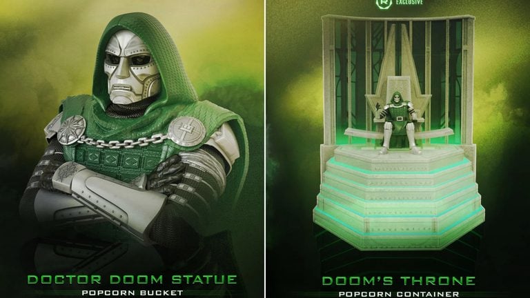 Avengers: Doomsday Popcorn Buckets Revealed: Doom's Throne, Sentinel Head and a Doom Statue