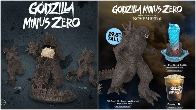 Godzilla Minus Zero Popcorn Buckets Are a Massive 19.5 Inches Tall, and One Costs $90