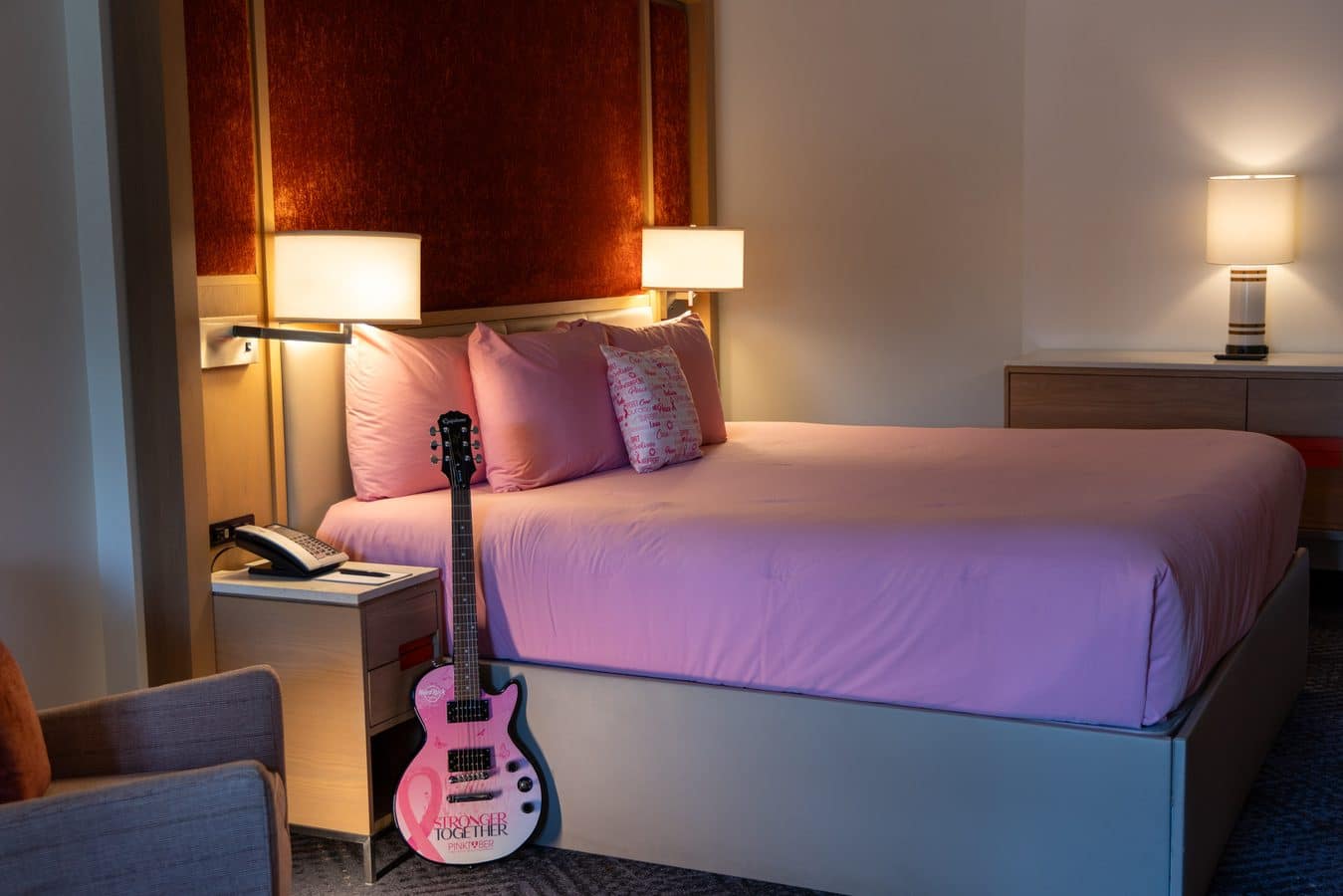 Hard Rock Hotel at Universal Orlando Goes Pink for Pinktober With Pink Rooms and Cocktails