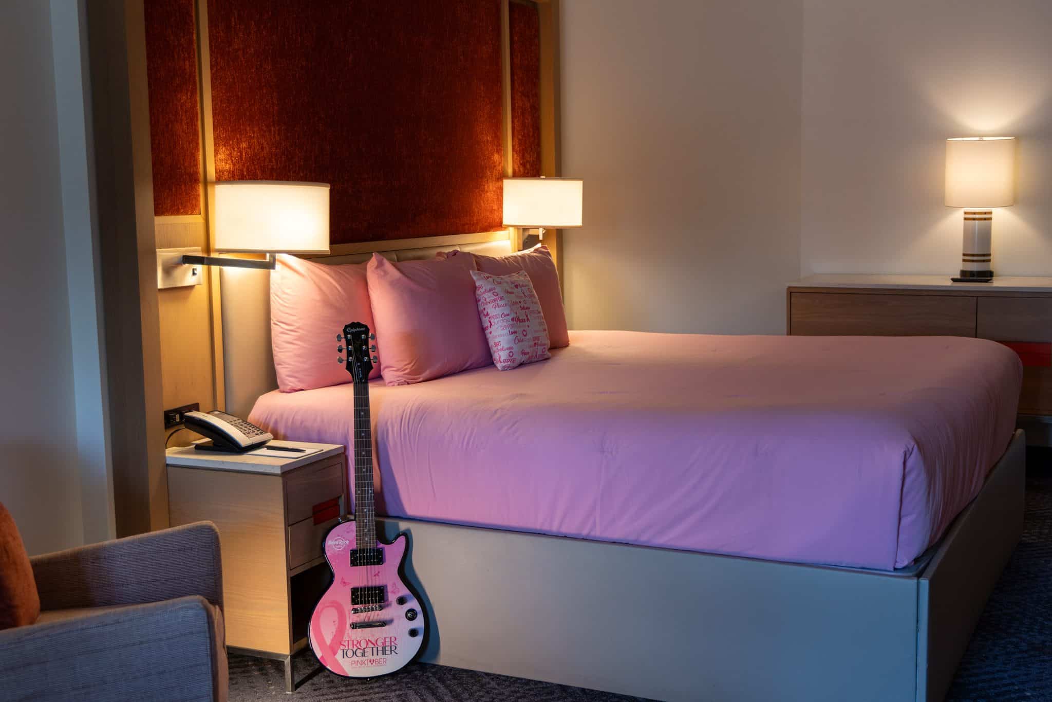 Hard Rock Hotel at Universal Orlando Goes Pink for Pinktober With Pink Rooms and Cocktails