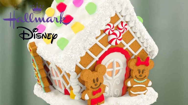 Hallmark Keepsake Mickey and Minnie Jolly Gingerbread House Ornament Released October 10