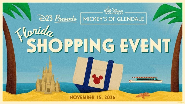 Mickey's of Glendale D23 Shopping Event Tickets On Sale October 23 for Disney World Pop-Up