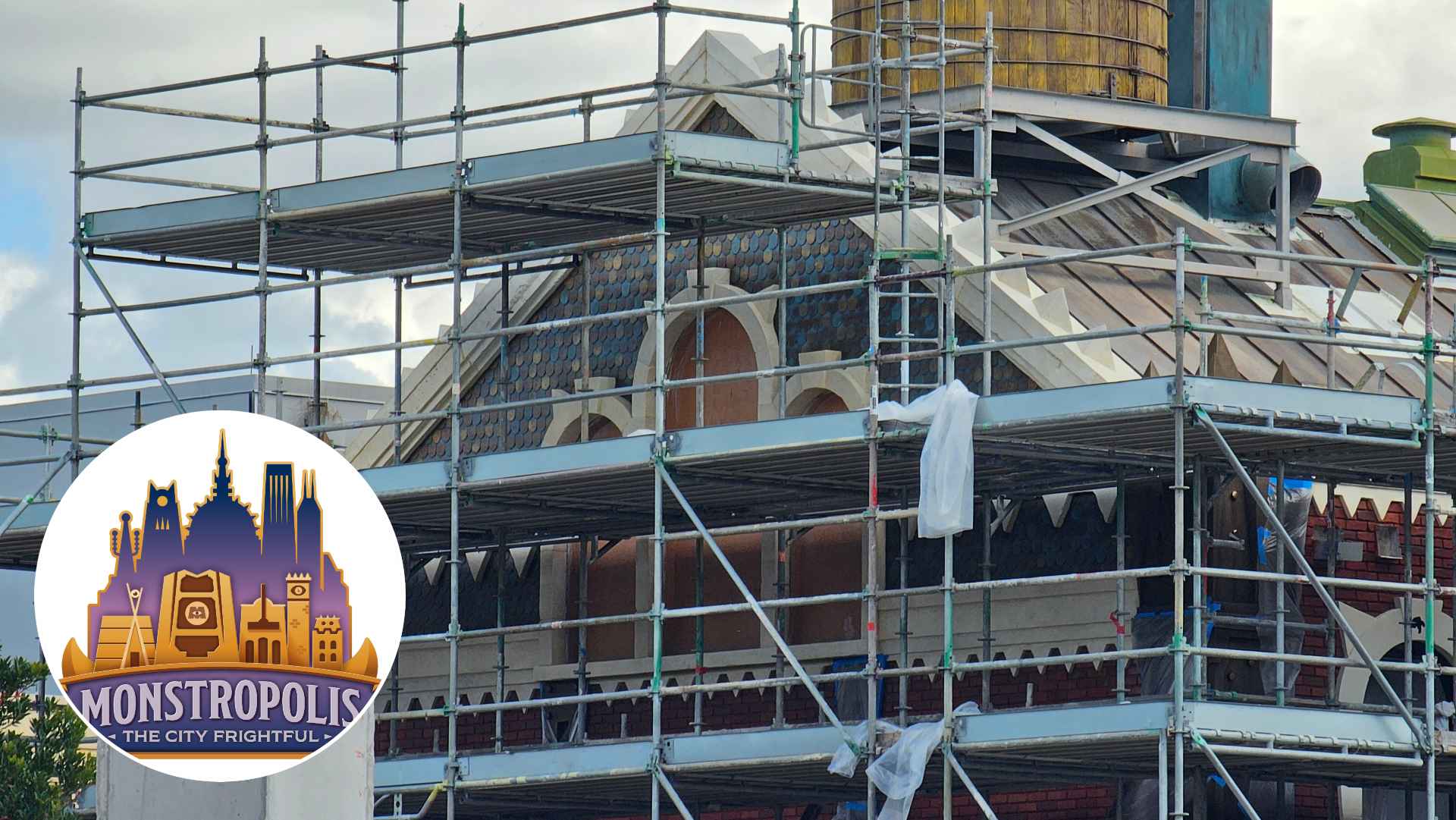 New Photos Show Monstropolis Buildings Taking Shape at Disney's Hollywood Studios