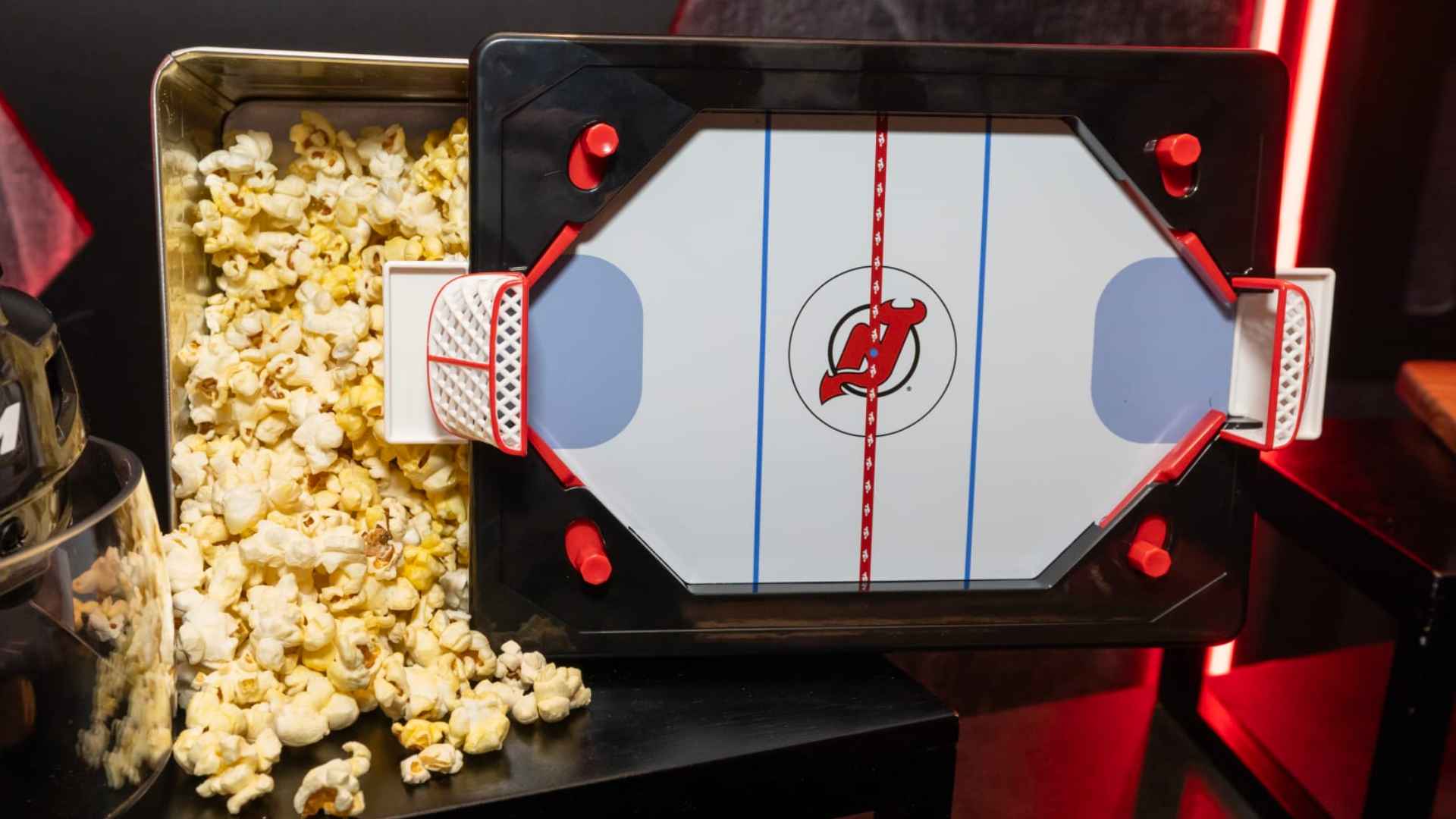 New Jersey Devils Playable Rink Popcorn Bucket Costs $29.99 at Prudential Center