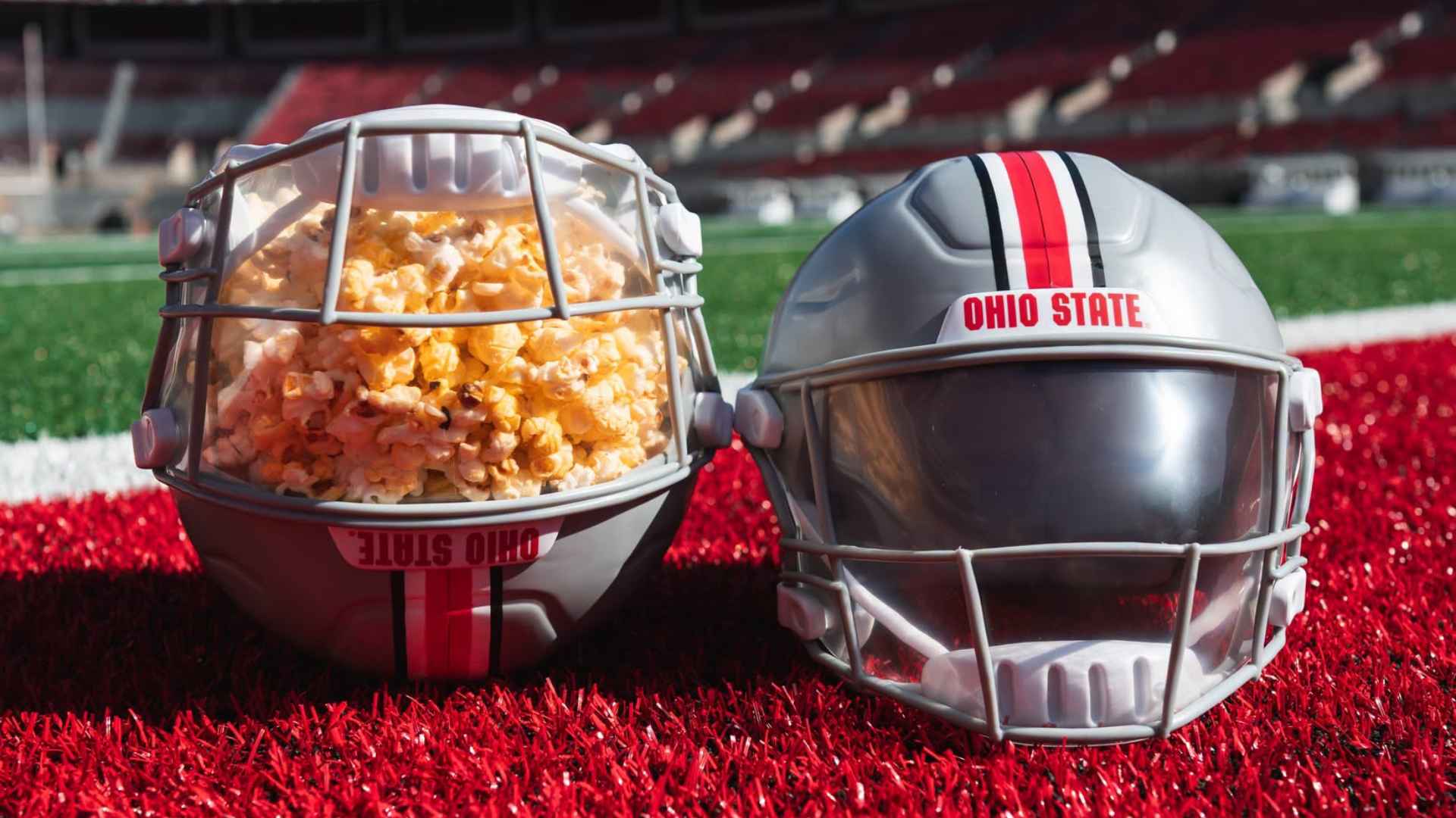 Ohio State Football Helmet Popcorn Bucket Now on Sale at Ohio Stadium