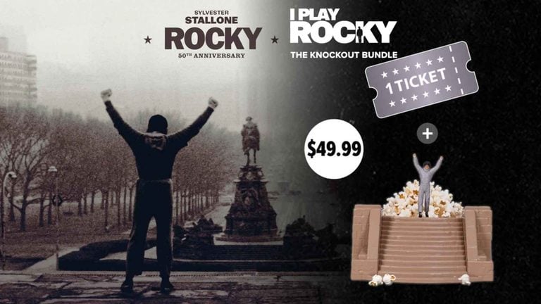 Rocky Philly Art Museum Steps Popcorn Bucket Fandango Bundle Includes a Ticket for $49.99