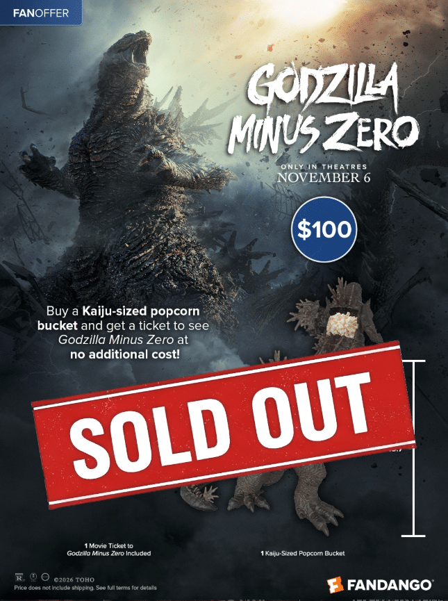 Godzilla Fandango Sold Out image