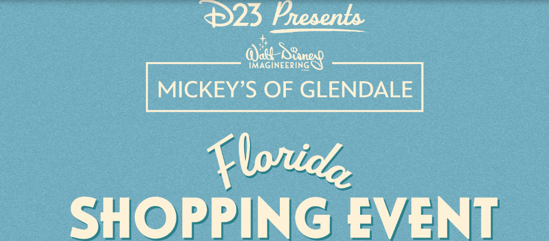 D23 Presents Walt Disney Imagineering Mickey's of Glendale Florida Shopping Event logo
Caption/credit: Image: Disney