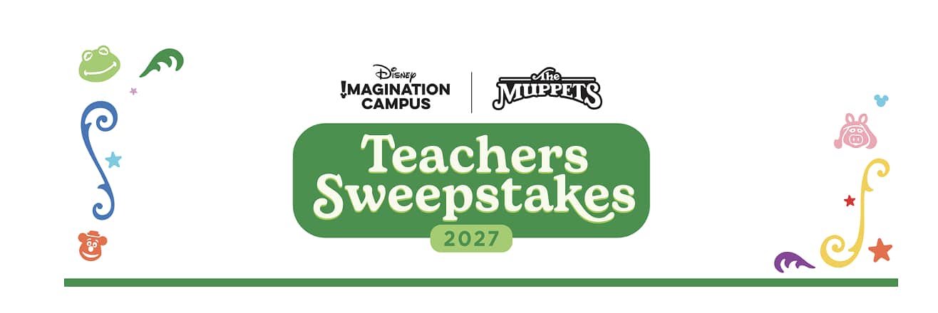Disney Imagination Campus and The Muppets 2027 Teachers Sweepstakes logo
