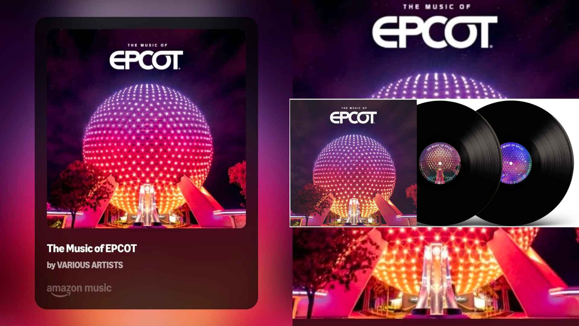 The Music of EPCOT Album Now Streaming With Full Track List and $32.99 2LP Vinyl