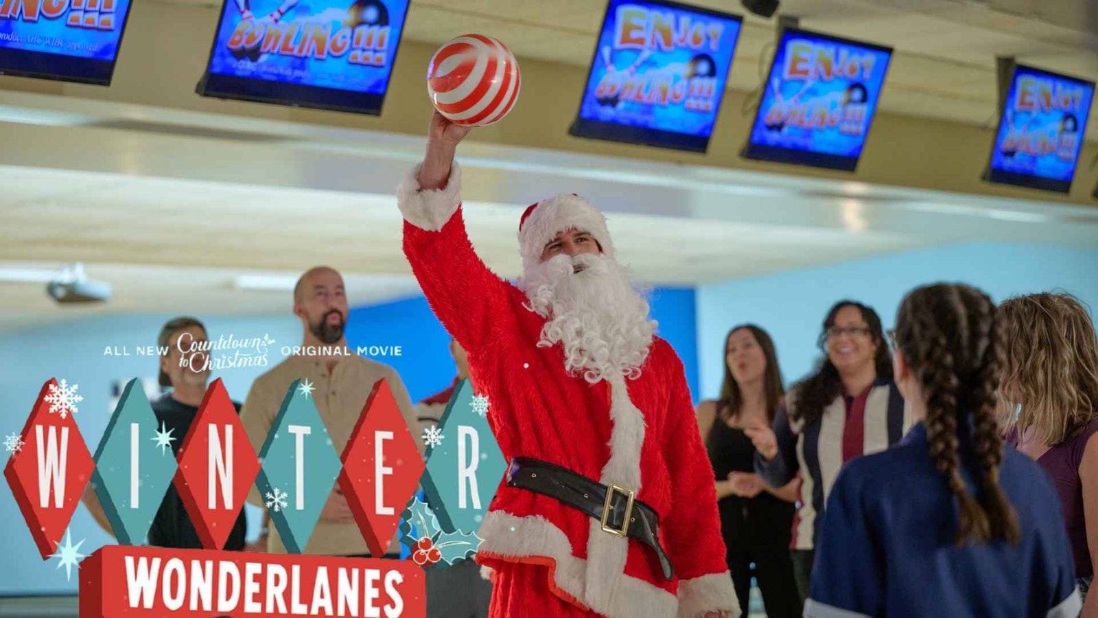 Winter Wonderlanes Review Hallmark Takes Countdown to Christmas to a Bowling Alley